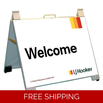 LJ Hooker Welcome EZSign White